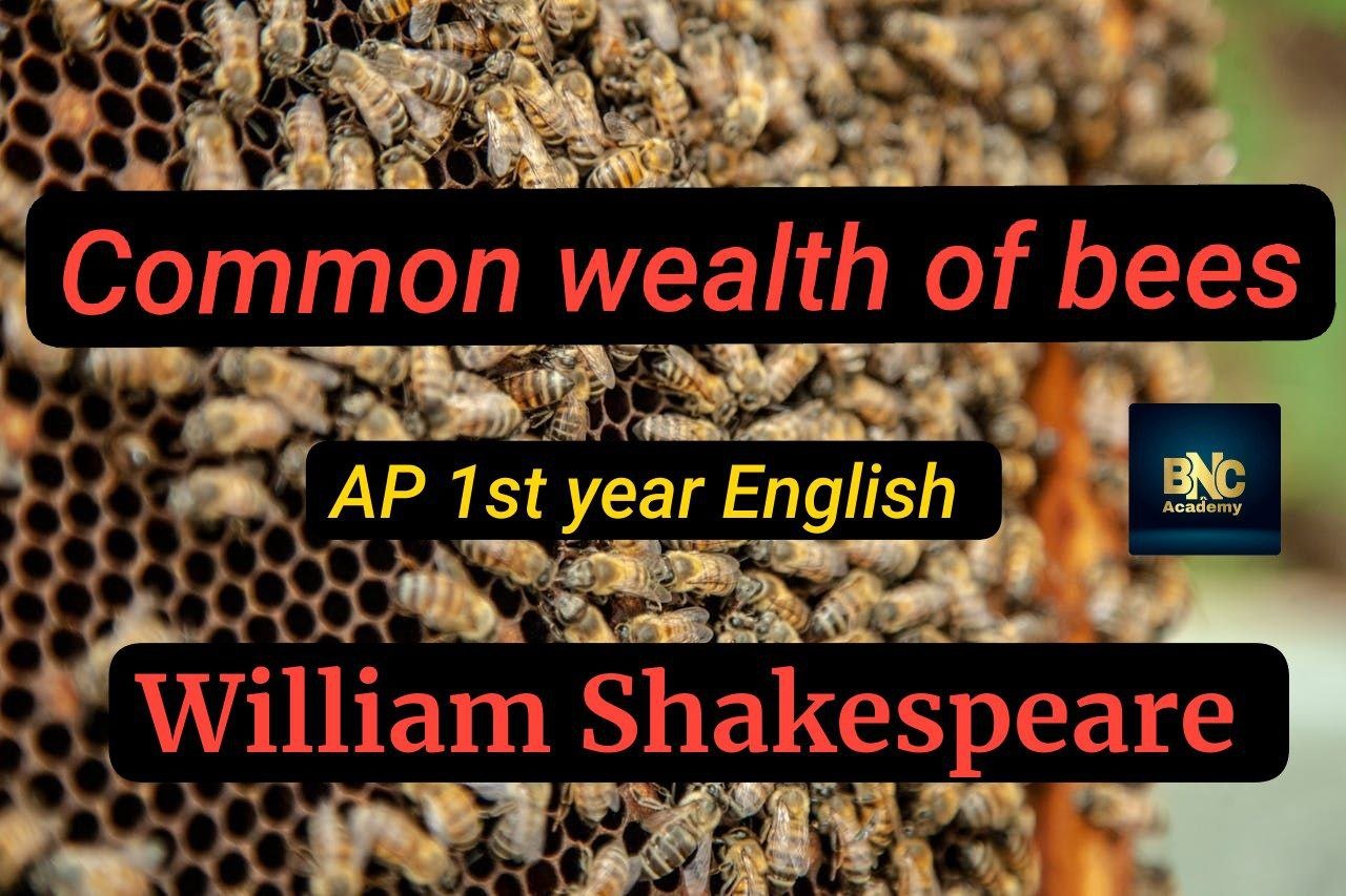 AP Inter 1st Year English Study Material Poem: 1 Common Wealth of Bees