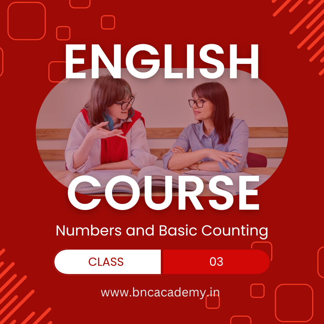 Free Spoken English Class 03: Numbers and Basic Counting