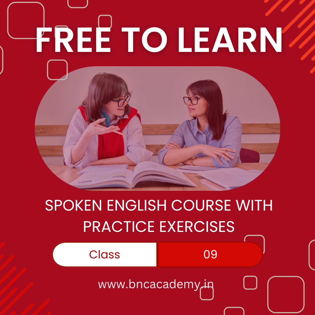 Free Spoken English Class 09: Daily Routines